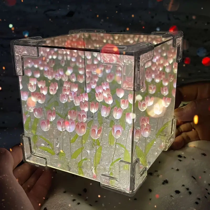 Eterno Tulipán: Lámpara de Amor Infinito💖||El regalo perfecto🎁