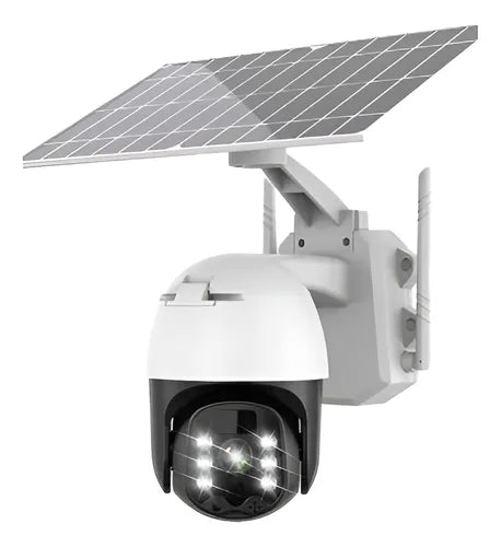 CAMARA DE SEGURIDAD CON PANEL SOLAR Y SIMULACION DE LAMPARA