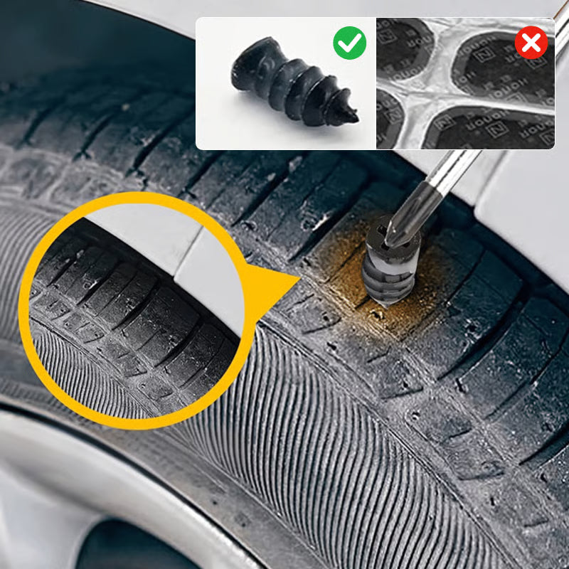 Kit Tornillo Reparador de Pinchazo x40 Unidades