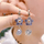 ARETES DE CRISTAL EN FORMA DE FLOR 🌸||ELEGANCIA Y ESTATUS