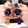 LuxMoon® - Reloj con Diseño Diamante y Correa de Malla
