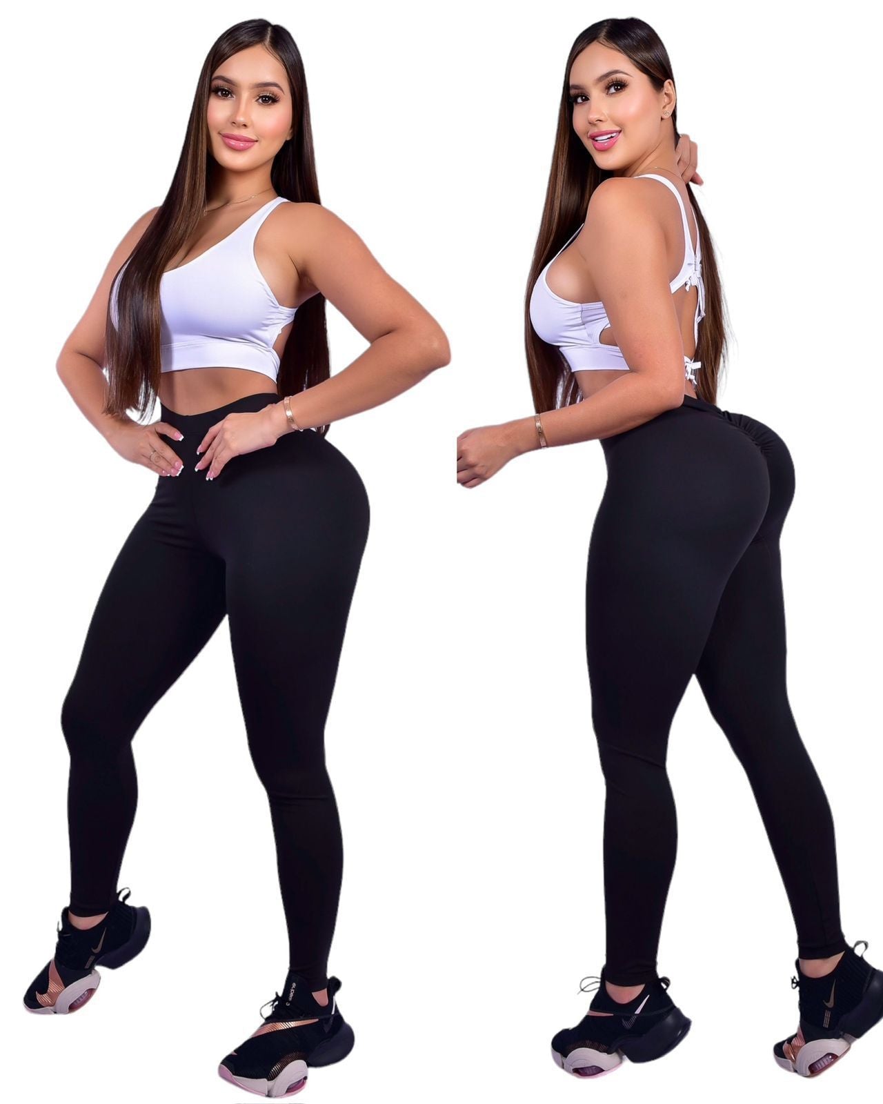 Leggings Push Up V Italianos – Control de Abdomen y Efecto Levanta Cola🍑