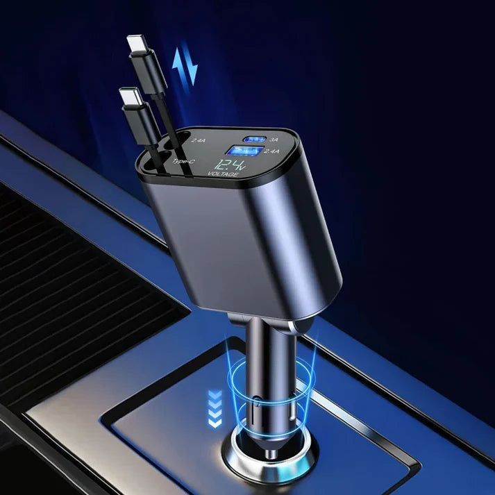 AUTOCHARGE PRO™ CARGADOR 4 EN 1 PARA AUTO