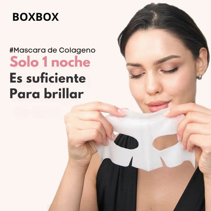 BoxBox™ Mascarilla de Bio-Colágeno || Piel Visiblemente Más Joven
