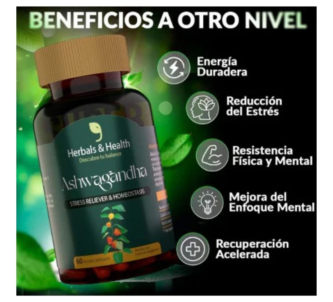 ASHWAGANDHA - El adaptógeno que lo cambia todo.🌿