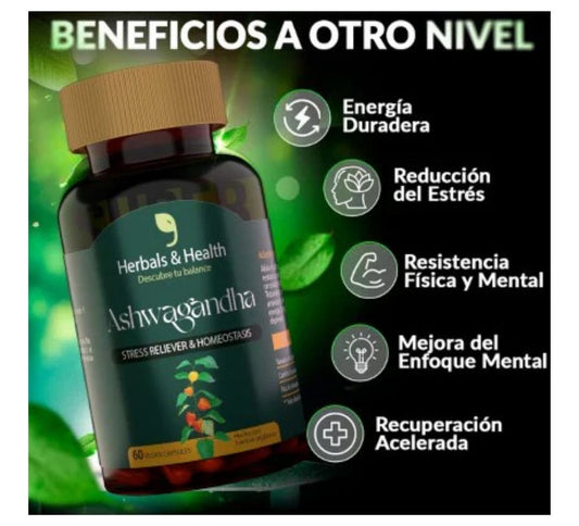 ASHWAGANDHA - El adaptógeno que lo cambia todo.🌿