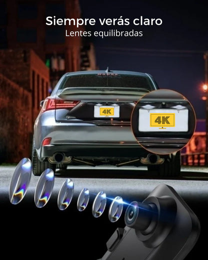 VISIONGUARD® RETROVISOR INTELIGENTE CON CAMARAS FRONTAL Y TRASERA
