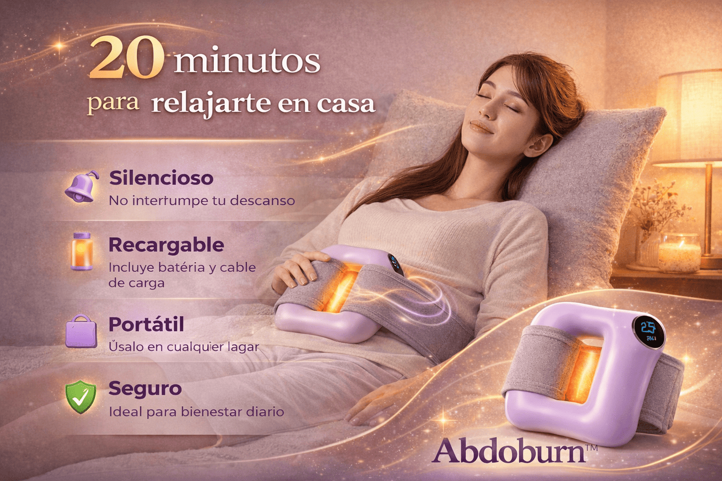 AbdoBurn™ Masajeador corporal - Tu rutina diaria de alivio corporal