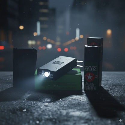 Protégete en segundos: El Combo Taser Linterna y Gas Pimienta que esta Arrasando en Tiktok 🔥||+ REGALO🎁