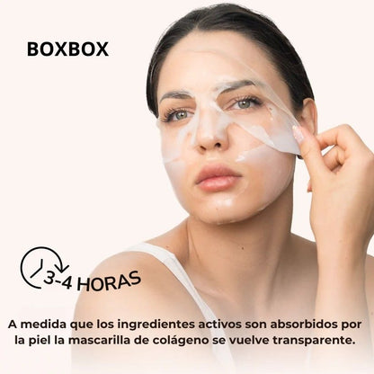 BoxBox™ Mascarilla de Bio-Colágeno || Piel Visiblemente Más Joven