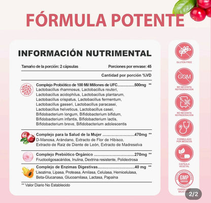 PROBIOTICO PARA EL EQUILIBRIO FEMENINO🌸