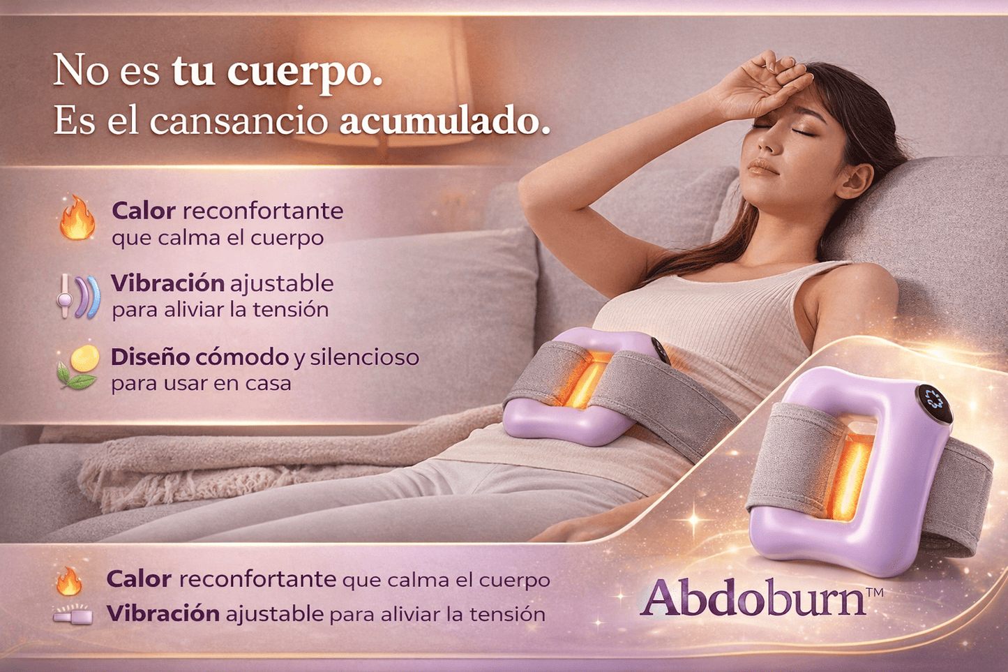 AbdoBurn™ Masajeador corporal - Tu rutina diaria de alivio corporal