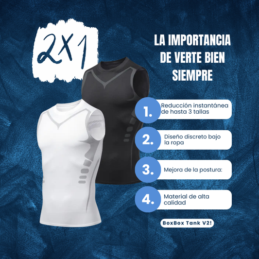 BoxBox Tank V2! ||¡Baja Hasta 3 Tallas al Instante! 🔥 OFERTA 2X1
