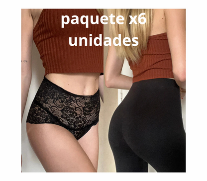 PAQUETE x6 UNIDADES|| Bragas italianas adelgazantes y levanta cola