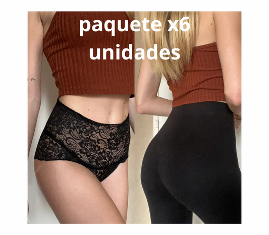 PAQUETE x6 UNIDADES|| Bragas italianas adelgazantes y levanta cola