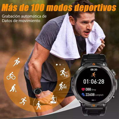 Reloj Active Pulse™||Super Smartwatch Mlitar 🎖️