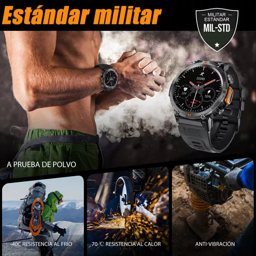 Reloj Active Pulse™||Super Smartwatch Mlitar 🎖️