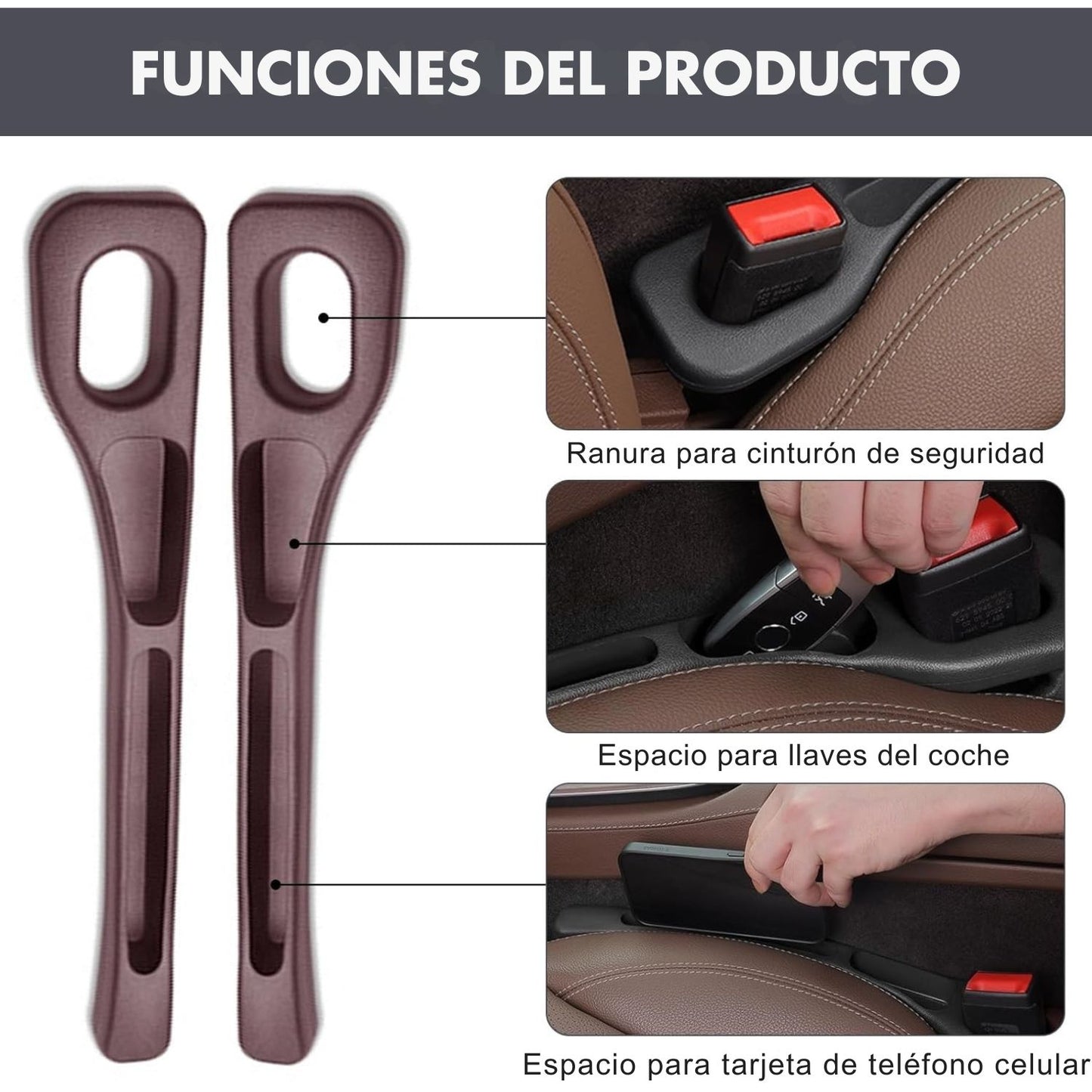 Rellenador universal para huecos de asientos de coche || X2 UNIDADES