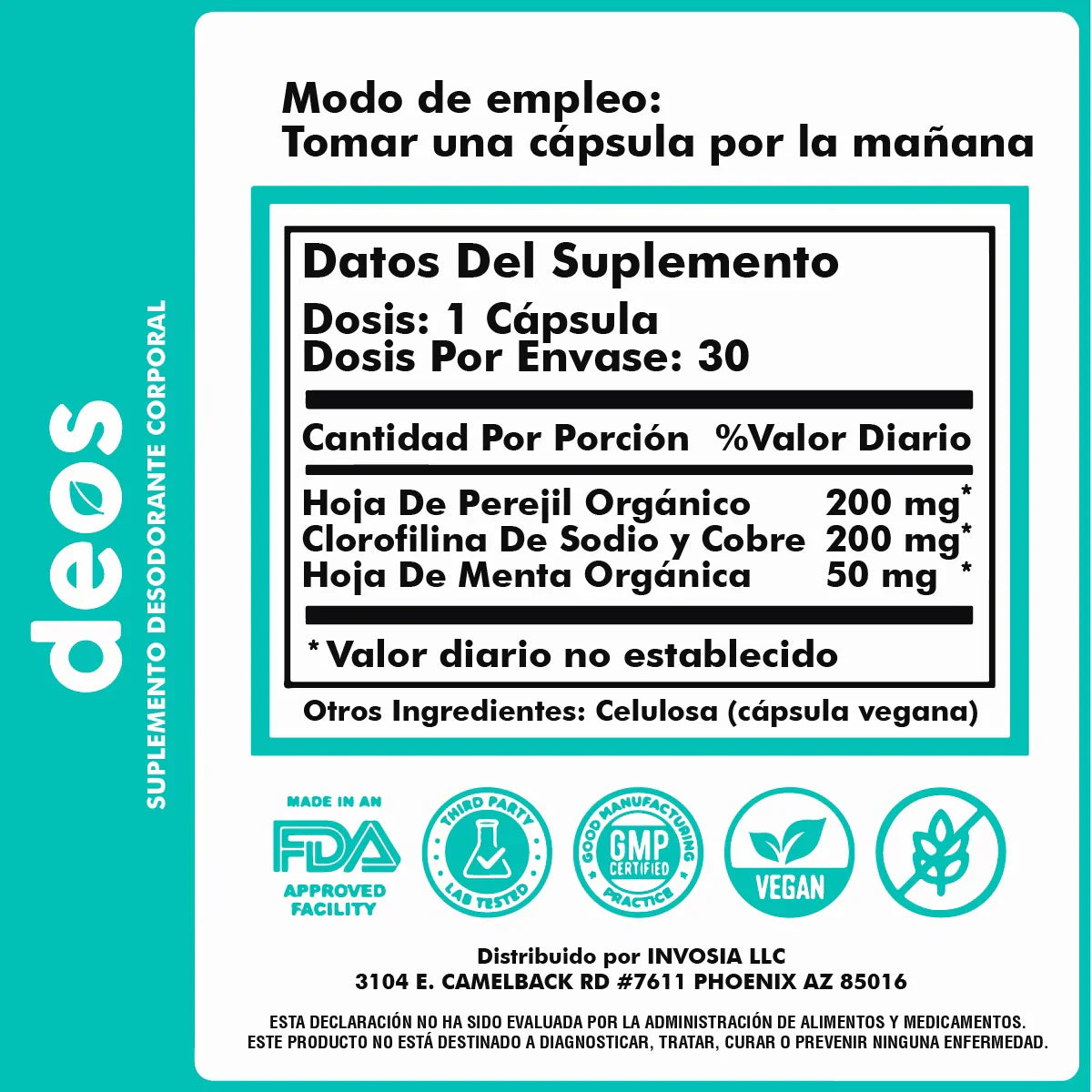 Deos – DESODORANTE CORPORAL - Frescura Desde el Interior 🌿