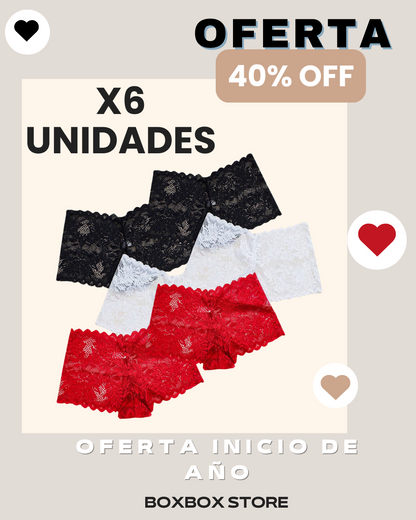PAQUETE x6 UNIDADES|| Bragas italianas adelgazantes y levanta cola