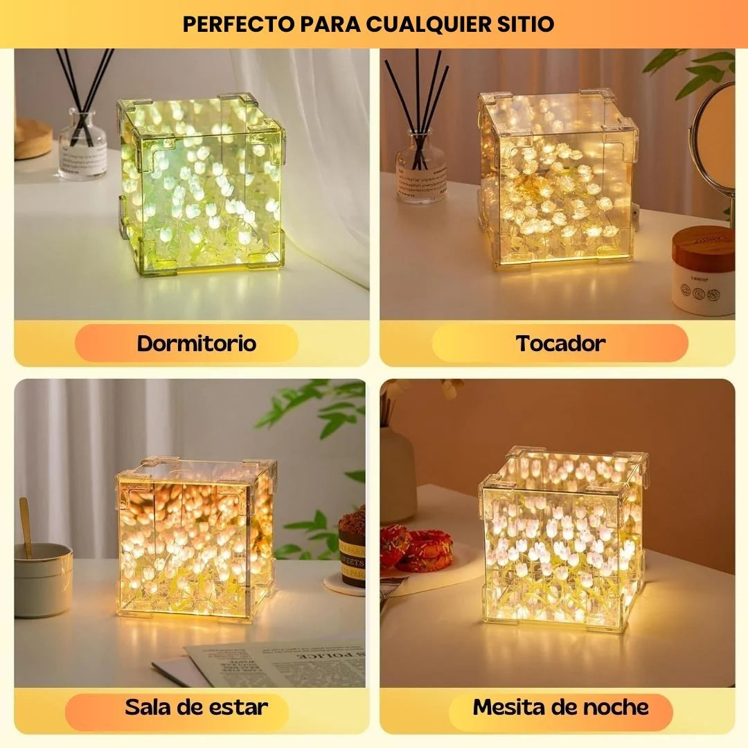 Eterno Tulipán: Lámpara de Amor Infinito💖||El regalo perfecto🎁