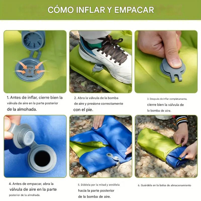 AirComfort™ Colchoneta para dormir ultraligera y compacta: perfecta para llevar