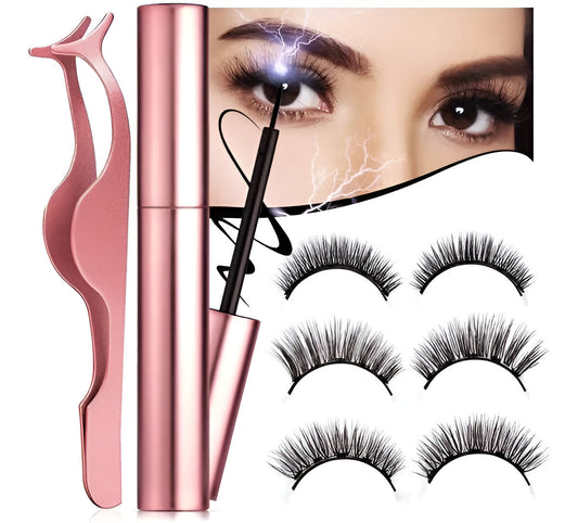 DIVINEMAGNET™ - KIT PESTAÑAS MAGNETICAS 😍||SIN PEGAMENTO😍|| + REGALO🎁