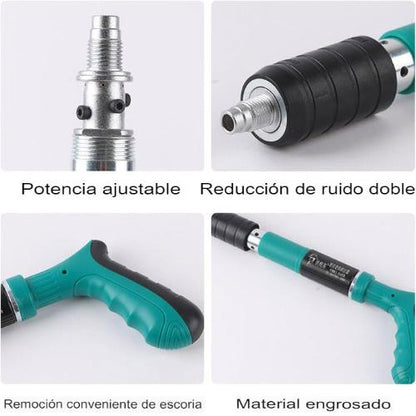 PISTOLA REMACHADORA PROFESIONAL🔩||PENETRA 3MM DE ACERO EN 0,1S🛠️